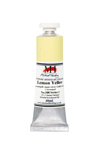 michael harding handmade oil paints 40 ml lemon yellow