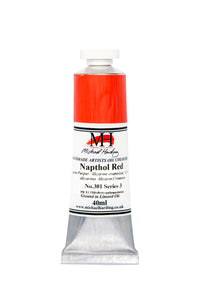 michael harding handmade oil paints 40 ml naphtol red