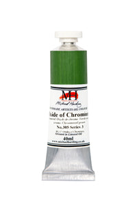 michael harding handmade oil paints 40 ml oxide de chromium