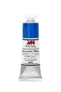 michael harding handmade oil paints 40 ml phthalo blue lake