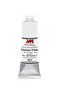 michael harding handmade oil paints 40 ml titanium white nº 2 (lin)