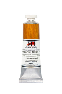 michael harding handmade oil paints 40 ml transparent oxide yellow