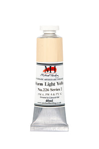 michael harding handmade oil paints 40 ml warm light yellow