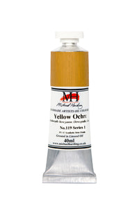 michael harding handmade oil paints 40 ml yellow ochre