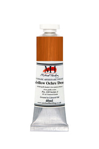 michael harding handmade oil paints 40 ml yellow ochre deep