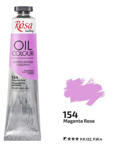 oil paint 45 ml tubes rosa gallery, professional artist colors, several colors magenta rose