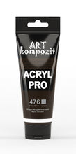 Load image into Gallery viewer, acrylic paint art kompozit, 75ml, 60 professional artist colours mars brown

