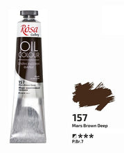 Load image into Gallery viewer, oil paint 45 ml tubes rosa gallery, professional artist colors, several colors mars brown deep
