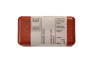 r & f encaustic paints 40 ml mars red