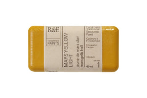 r & f encaustic paints 40 ml mars yellow light