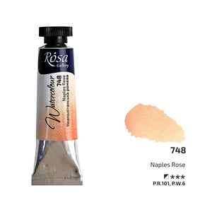 watercolour paint tubes 10ml, professional rosa gallery, clear & vibrant colors naples rose