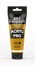Load image into Gallery viewer, acrylic paint art kompozit, 75ml, 60 professional artist colours ochre yellow
