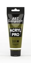 Load image into Gallery viewer, acrylic paint art kompozit, 75ml, 60 professional artist colours olive
