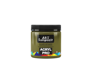 acrylic paint art kompozit, 430ml, professional artist colours olive