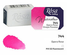 Load image into Gallery viewer, watercolor paint half pans, professional rosa gallery, clear &amp; vibrant colors
