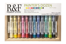 Load image into Gallery viewer, r&amp;f pigment sticks sets painter&#39;s dozen set
