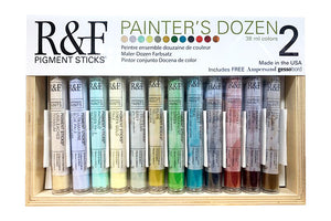 r&f pigment sticks sets painter's dozen set 2