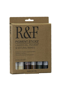 r&f pigment sticks sets earth tones set