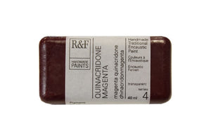 r & f encaustic paints 40 ml quinacridone magenta