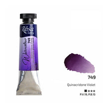 Load image into Gallery viewer, watercolour paint tubes 10ml, professional rosa gallery, clear &amp; vibrant colors quinacridone violet
