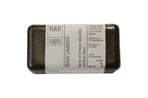 r & f encaustic paints 40 ml raw umber