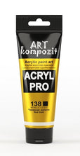 Load image into Gallery viewer, acrylic paint art kompozit, 75ml, 60 professional artist colours red gold
