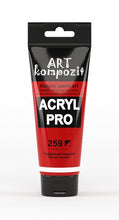 Load image into Gallery viewer, acrylic paint art kompozit, 75ml, 60 professional artist colours red permanent

