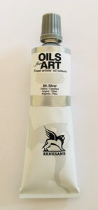 oil paint renesans 60 ml silver