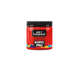 acrylic paint art kompozit, 430ml, professional artist colours scarlet
