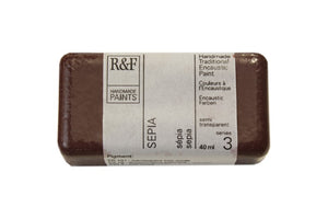 r & f encaustic paints 40 ml sepia