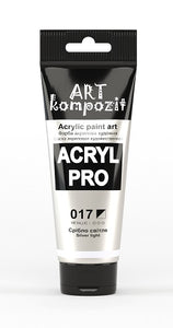 acrylic paint art kompozit, 75ml, 60 professional artist colours silver light
