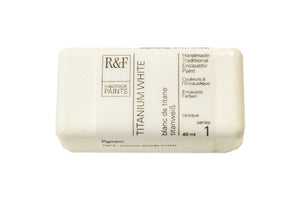 r & f encaustic paints 40 ml titanium white