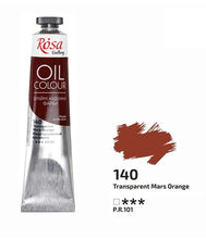 Load image into Gallery viewer, oil paint 45 ml tubes rosa gallery, professional artist colors, several colors transparent mars orange
