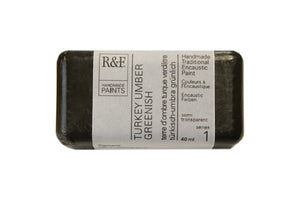 r & f encaustic paints 40 ml turkey umber greenish