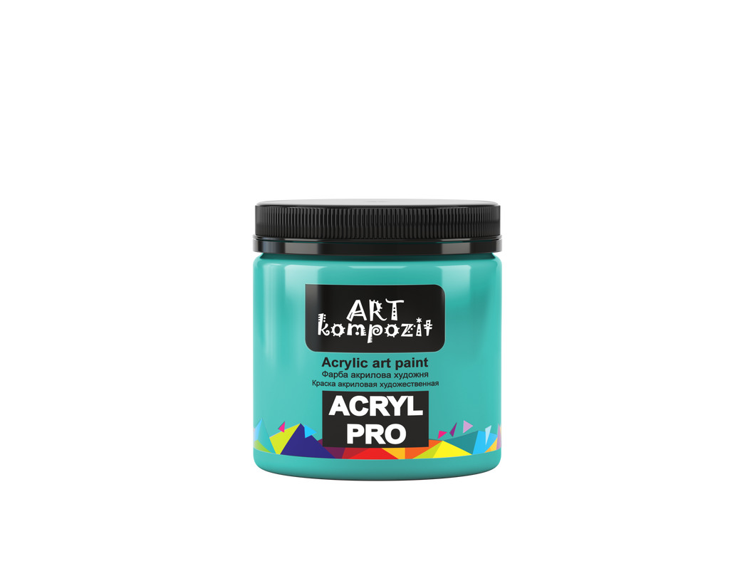 acrylic paint art kompozit, 430ml, professional artist colours turquoise