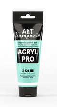 Load image into Gallery viewer, acrylic paint art kompozit, 75ml, 60 professional artist colours turquoise blue
