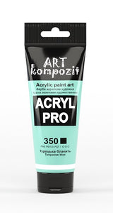 acrylic paint art kompozit, 75ml, 60 professional artist colours turquoise blue