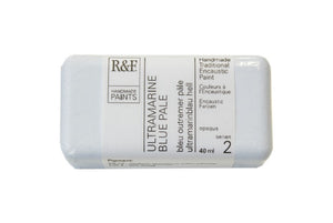 r & f encaustic paints 40 ml ultramarine blue pale