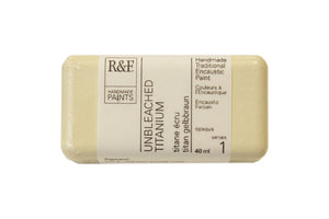 r & f encaustic paints 40 ml unbleached titanium