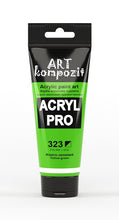 Load image into Gallery viewer, acrylic paint art kompozit, 75ml, 60 professional artist colours yellow green

