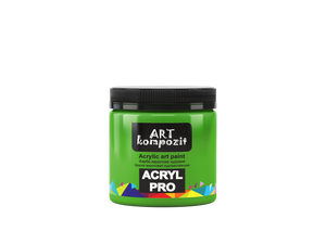 acrylic paint art kompozit, 430ml, professional artist colours yellow green