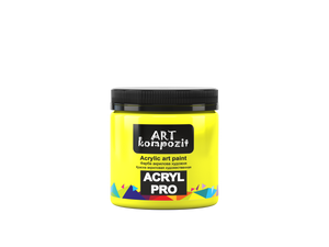 acrylic paint art kompozit, 430ml, professional artist colours yellow lemon