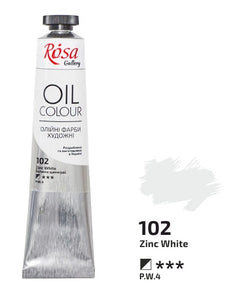 oil paint 45 ml tubes rosa gallery, professional artist colors, several colors zinc white