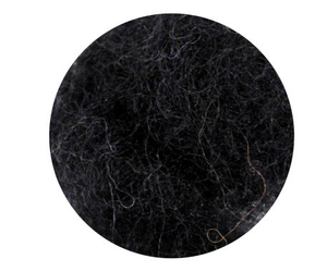wool felting, roving, needle, natural fibers, rosa talent, 33 colours, 10 grams black
