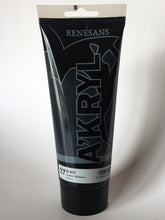 Load image into Gallery viewer, acrylic paint renesans a´kryl 200 ml black

