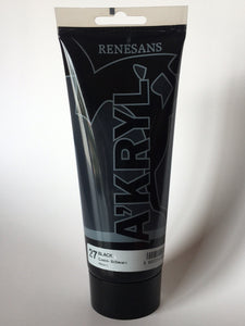 acrylic paint renesans a´kryl 200 ml black