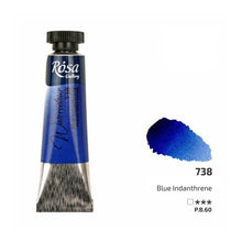 Load image into Gallery viewer, watercolour paint tubes 10ml, professional rosa gallery, clear &amp; vibrant colors blue indanthrene
