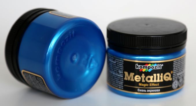 metalliq acrylic enamel, metallic colours 100g blue shine