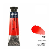 Load image into Gallery viewer, watercolour paint tubes 10ml, professional rosa gallery, clear &amp; vibrant colors bright red
