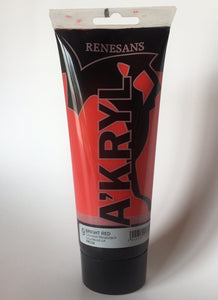 acrylic paint renesans a´kryl 200 ml bright red